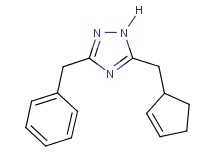 3-benzyl-5-(cyclopent-2-en-1-ylmethyl)-1H-1,2,4-triazole