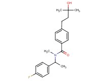 N-[1-(4-fluorophenyl)ethyl]-4-(3-hydroxy-3-methylbutyl)-N-methylbenzamide