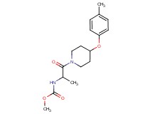 methyl {1-methyl-2-[4-(4-methylphenoxy)-1-piperidinyl]-2-oxoethyl}carbamate