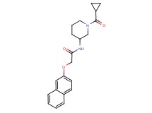N-[1-(cyclopropylcarbonyl)piperidin-3-yl]-2-(2-naphthyloxy)acetamide