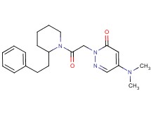 5-(dimethylamino)-2-{2-oxo-2-[2-(2-phenylethyl)piperidin-1-yl]ethyl}pyridazin-3(2H)-one