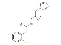 1-(2-fluorophenyl)-N-{[1-(1H-imidazol-1-ylmethyl)cyclopropyl]methyl}propan-2-amine
