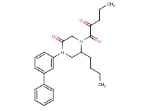 1-(3-biphenylyl)-5-butyl-4-(2-oxopentanoyl)-2-piperazinone