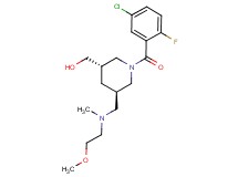 ((3S*,5R*)-1-(5-chloro-2-fluorobenzoyl)-5-{[(2-methoxyethyl)(methyl)amino]methyl}piperidin-3-yl)methanol