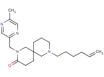 8-(5-hexen-1-yl)-2-[(5-methyl-2-pyrazinyl)methyl]-2,8-diazaspiro[5.5]undecan-3-one