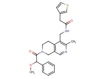 N-({7-[methoxy(phenyl)acetyl]-3-methyl-5,6,7,8-tetrahydro-2,7-naphthyridin-4-yl}methyl)-2-(3-thienyl)acetamide