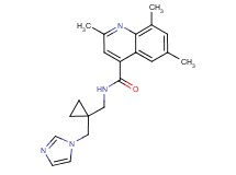 N-{[1-(1H-imidazol-1-ylmethyl)cyclopropyl]methyl}-2,6,8-trimethyl-4-quinolinecarboxamide