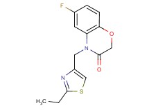 4-[(2-ethyl-1,3-thiazol-4-yl)methyl]-6-fluoro-2H-1,4-benzoxazin-3(4H)-one