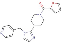 4-({2-[1-(2-furoyl)-4-piperidinyl]-1H-imidazol-1-yl}methyl)pyridine