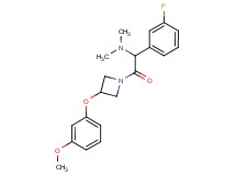 1-(3-fluorophenyl)-2-[3-(3-methoxyphenoxy)-1-azetidinyl]-N,N-dimethyl-2-oxoethanamine