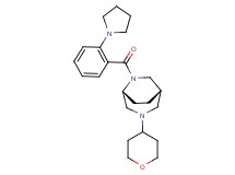 (1S*,5R*)-6-(2-pyrrolidin-1-ylbenzoyl)-3-(tetrahydro-2H-pyran-4-yl)-3,6-diazabicyclo[3.2.2]nonane