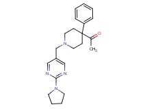 1-(4-phenyl-1-{[2-(1-pyrrolidinyl)-5-pyrimidinyl]methyl}-4-piperidinyl)ethanone