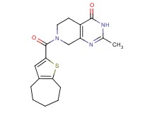 2-methyl-7-(5,6,7,8-tetrahydro-4H-cyclohepta[b]thien-2-ylcarbonyl)-5,6,7,8-tetrahydropyrido[3,4-d]pyrimidin-4(3H)-one