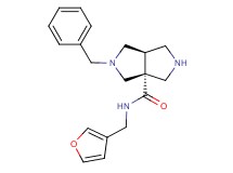 (3aR*,6aR*)-2-benzyl-N-(3-furylmethyl)hexahydropyrrolo[3,4-c]pyrrole-3a(1H)-carboxamide
