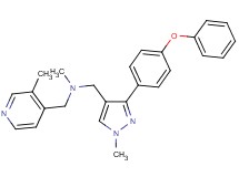 N-methyl-1-[1-methyl-3-(4-phenoxyphenyl)-1H-pyrazol-4-yl]-N-[(3-methyl-4-pyridinyl)methyl]methanamine