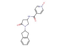 N-[1-(2,3-dihydro-1H-inden-2-yl)-5-oxo-3-pyrrolidinyl]isonicotinamide 1-oxide