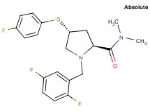 (4R)-1-(2,5-difluorobenzyl)-4-[(4-fluorophenyl)thio]-N,N-dimethyl-L-prolinamide