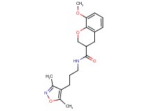 N-[3-(3,5-dimethyl-4-isoxazolyl)propyl]-8-methoxy-3-chromanecarboxamide