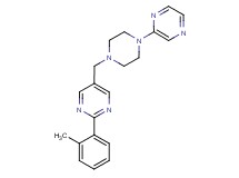 2-(2-methylphenyl)-5-[(4-pyrazin-2-ylpiperazin-1-yl)methyl]pyrimidine