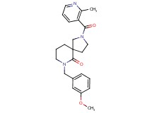 7-(3-methoxybenzyl)-2-[(2-methyl-3-pyridinyl)carbonyl]-2,7-diazaspiro[4.5]decan-6-one