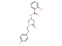 N-{1-[2-(4-fluorophenyl)ethyl]-5-oxopyrrolidin-3-yl}-2-hydroxybenzamide