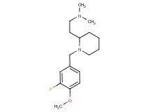 2-[1-(3-fluoro-4-methoxybenzyl)-2-piperidinyl]-N,N-dimethylethanamine