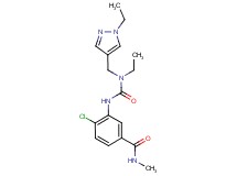 4-chloro-3-[({ethyl[(1-ethyl-1H-pyrazol-4-yl)methyl]amino}carbonyl)amino]-N-methylbenzamide