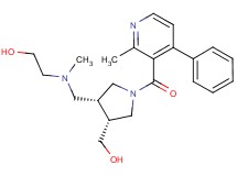2-[({(3R*,4R*)-4-(hydroxymethyl)-1-[(2-methyl-4-phenylpyridin-3-yl)carbonyl]pyrrolidin-3-yl}methyl)(methyl)amino]ethanol