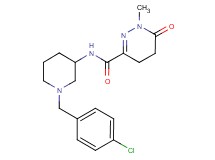 N-[1-(4-chlorobenzyl)-3-piperidinyl]-1-methyl-6-oxo-1,4,5,6-tetrahydro-3-pyridazinecarboxamide