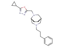 (1S*,5R*)-6-[(5-cyclopropyl-1,3,4-oxadiazol-2-yl)methyl]-3-(3-phenylpropyl)-3,6-diazabicyclo[3.2.2]nonane