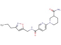 6-[3-(aminocarbonyl)piperidin-1-yl]-N-[(3-propylisoxazol-5-yl)methyl]nicotinamide