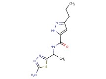 N-[1-(5-amino-1,3,4-thiadiazol-2-yl)ethyl]-3-propyl-1H-pyrazole-5-carboxamide
