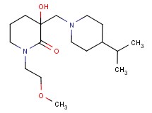 3-hydroxy-3-[(4-isopropyl-1-piperidinyl)methyl]-1-(2-methoxyethyl)-2-piperidinone