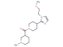 3-({4-[1-(2-methoxyethyl)-1H-imidazol-2-yl]-1-piperidinyl}carbonyl)-1-methylpiperidine