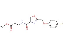 methyl N-({2-[(4-fluorophenoxy)methyl]-1,3-oxazol-4-yl}carbonyl)-beta-alaninate