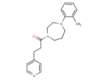 1-(2-methylphenyl)-4-[3-(4-pyridinyl)propanoyl]-1,4-diazepane