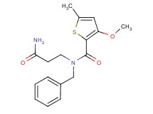 N-(3-amino-3-oxopropyl)-N-benzyl-3-methoxy-5-methylthiophene-2-carboxamide