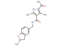 5-acetyl-2,4-dimethyl-N-[(2-methyl-2,3-dihydro-1-benzofuran-5-yl)methyl]-1H-pyrrole-3-carboxamide