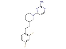 4-{3-[2-(2,4-difluorophenyl)ethyl]-1-piperidinyl}-2-pyrimidinamine