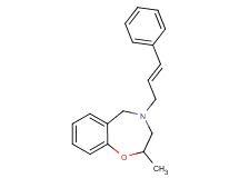 2-methyl-4-[(2E)-3-phenyl-2-propen-1-yl]-2,3,4,5-tetrahydro-1,4-benzoxazepine