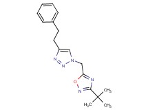 3-tert-butyl-5-{[4-(2-phenylethyl)-1H-1,2,3-triazol-1-yl]methyl}-1,2,4-oxadiazole