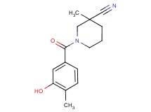 1-(3-hydroxy-4-methylbenzoyl)-3-methylpiperidine-3-carbonitrile