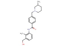 N-[3-(hydroxymethyl)-2-methylphenyl]-4-[(3-methylpiperidin-1-yl)methyl]benzamide