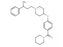 1-(3-phenylbutyl)-4-[4-(1-piperidinylcarbonyl)phenoxy]piperidine