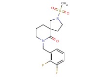 7-(2,3-difluorobenzyl)-2-(methylsulfonyl)-2,7-diazaspiro[4.5]decan-6-one