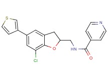 N-{[7-chloro-5-(3-thienyl)-2,3-dihydro-1-benzofuran-2-yl]methyl}isonicotinamide