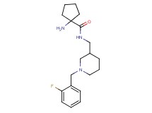 1-amino-N-{[1-(2-fluorobenzyl)-3-piperidinyl]methyl}cyclopentanecarboxamide dihydrochloride