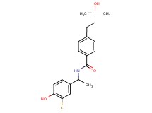 N-[1-(3-fluoro-4-hydroxyphenyl)ethyl]-4-(3-hydroxy-3-methylbutyl)benzamide