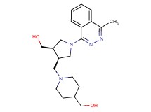 (1-{[(3R*,4R*)-4-(hydroxymethyl)-1-(4-methylphthalazin-1-yl)pyrrolidin-3-yl]methyl}piperidin-4-yl)methanol