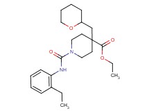 ethyl 1-{[(2-ethylphenyl)amino]carbonyl}-4-(tetrahydro-2H-pyran-2-ylmethyl)-4-piperidinecarboxylate